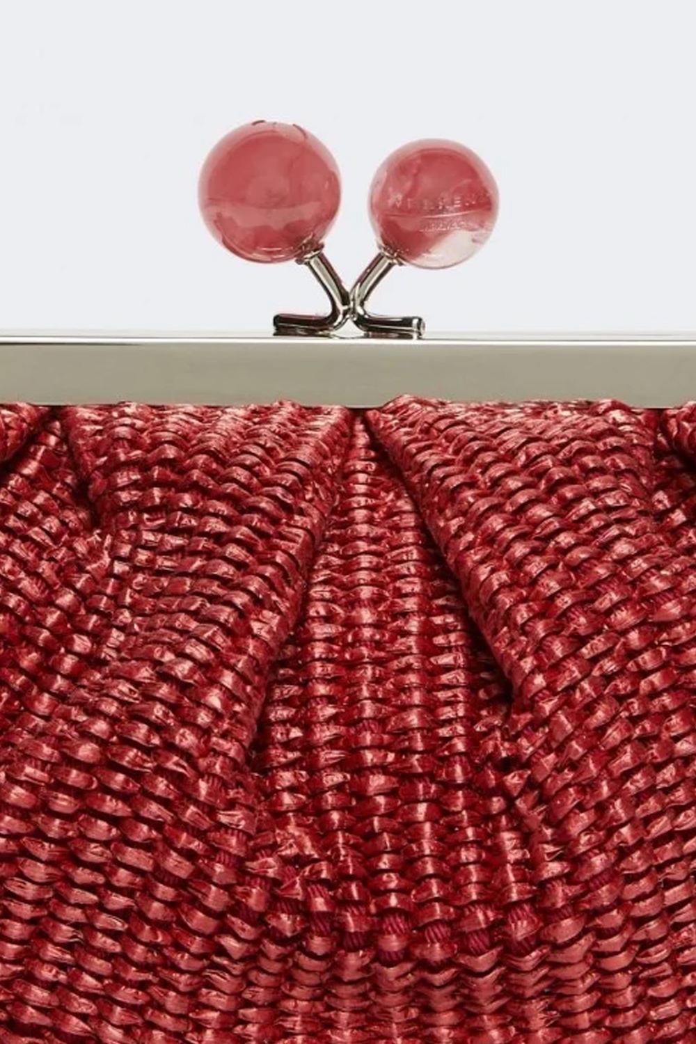 Max Mara Wkapalmas Pasticcino Bag small effetto rafia WKAPALMAS 054CILIEGIA Max Mara Weekend 