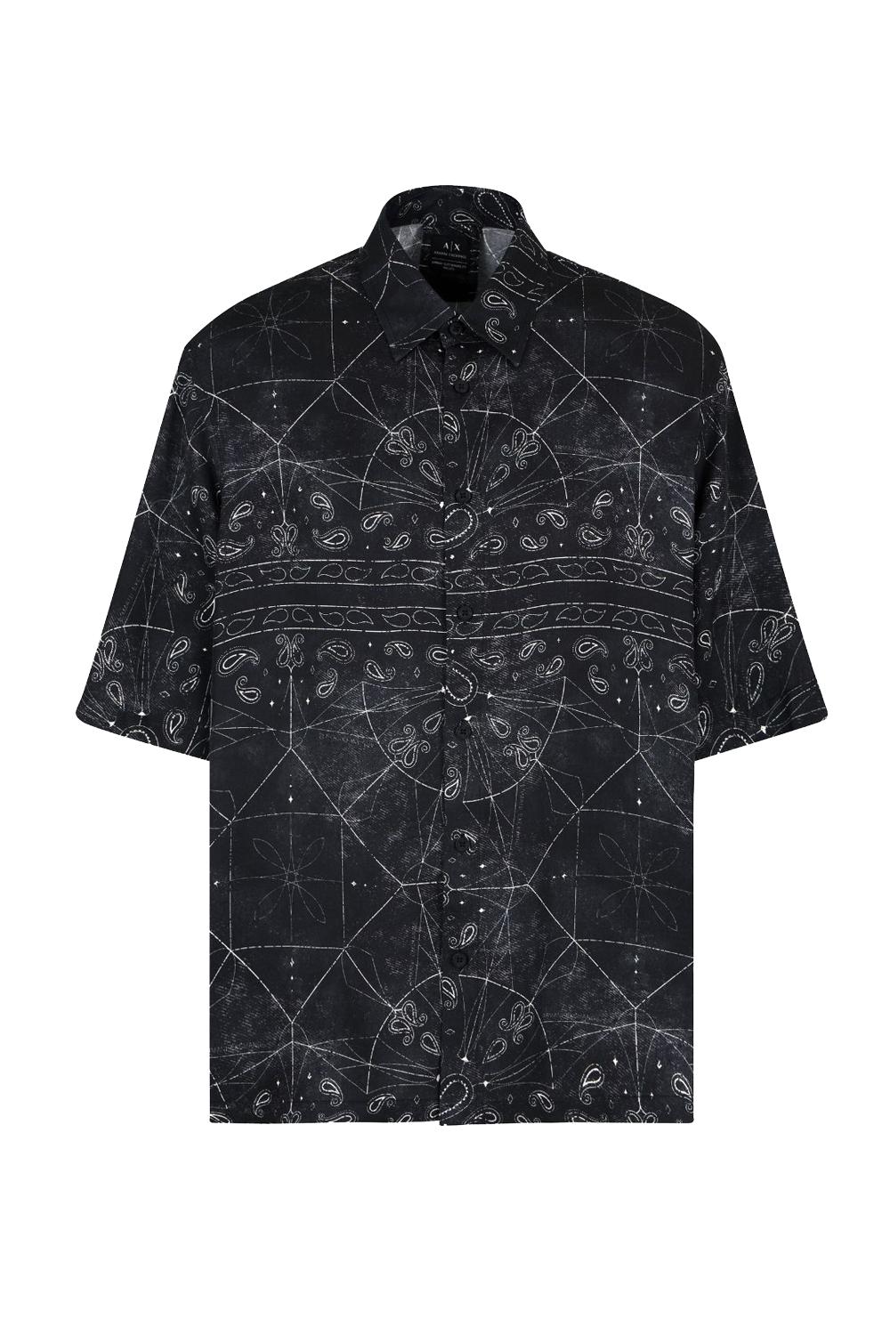 camicia in viscosa vestibilità loose fantasia bandana XM000426 AF13235FC040 Armani Exchange 