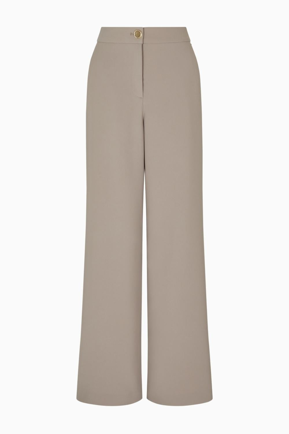 Pantaloni a Vita Alta Palazzo con Bottone Gioiello XW001264 AF16148U6242 Armani Exchange 