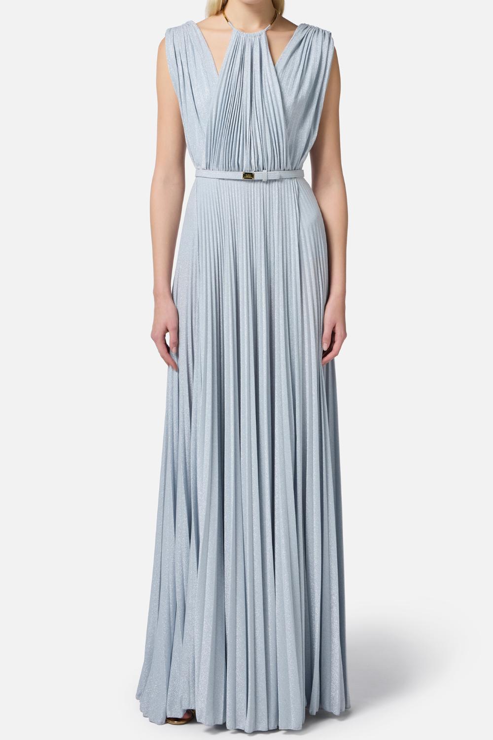 Abito Red Carpet in jersey lurex con cintura<BR/> ABR21 52E2A28 Elisabetta Franchi 