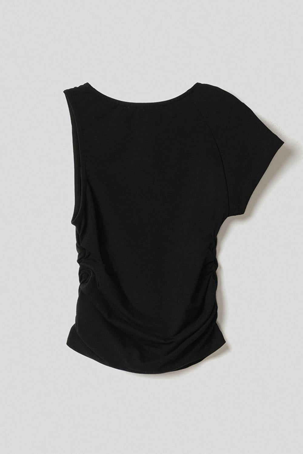 T-Shirt Asimmetrica<BR/> HMABW01507 PTTS0059NE01 Hinnominate 