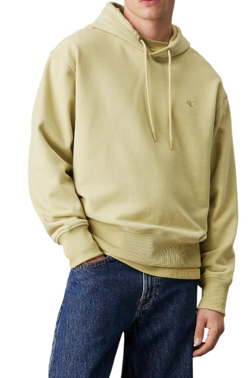 Felpa con cappuccio in spugna di cotone<BR/> J30J326748 LHE Calvin Klein 
