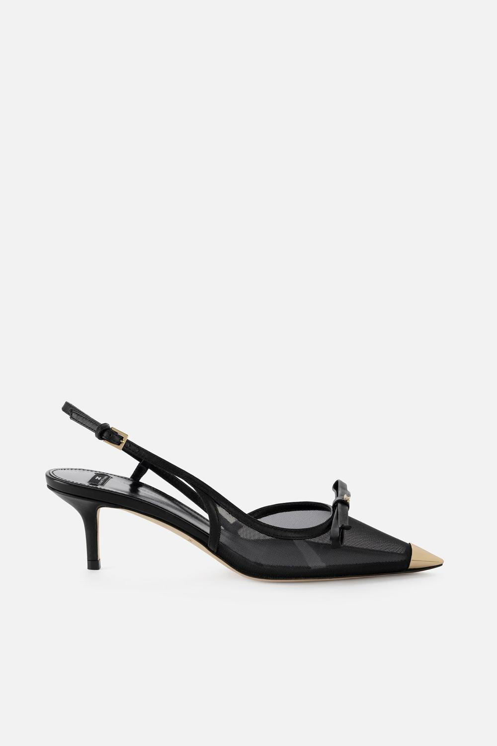 Slingback in nappa e rete<BR/> SA71L 51E2110 Elisabetta Franchi 