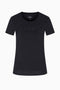 T-shirt Girocollo con Logo in Strass XW001349 AF17173UC001 Armani Exchange 