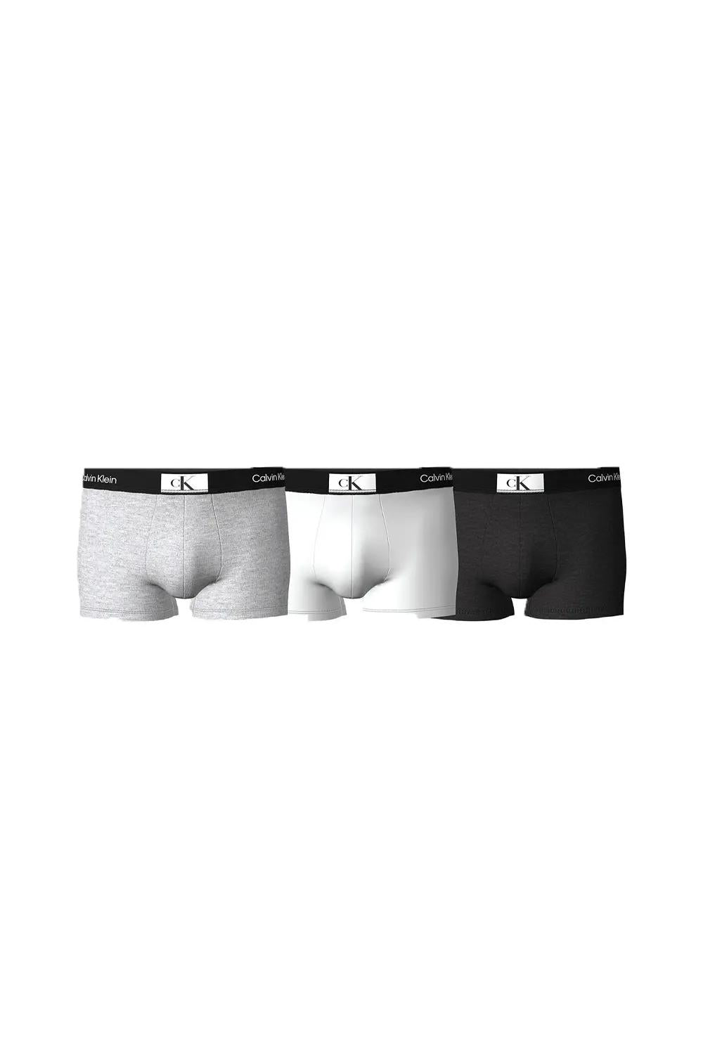 Boxer con vestibilità a livello dei fianchi in confezione da 3 - Icon Cotton Stretch<BR/> 000NB3528A 6H3 Calvin Klein 