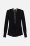 Blusa in georgette con lacci<BR/> CA003 51E2110 Elisabetta Franchi 