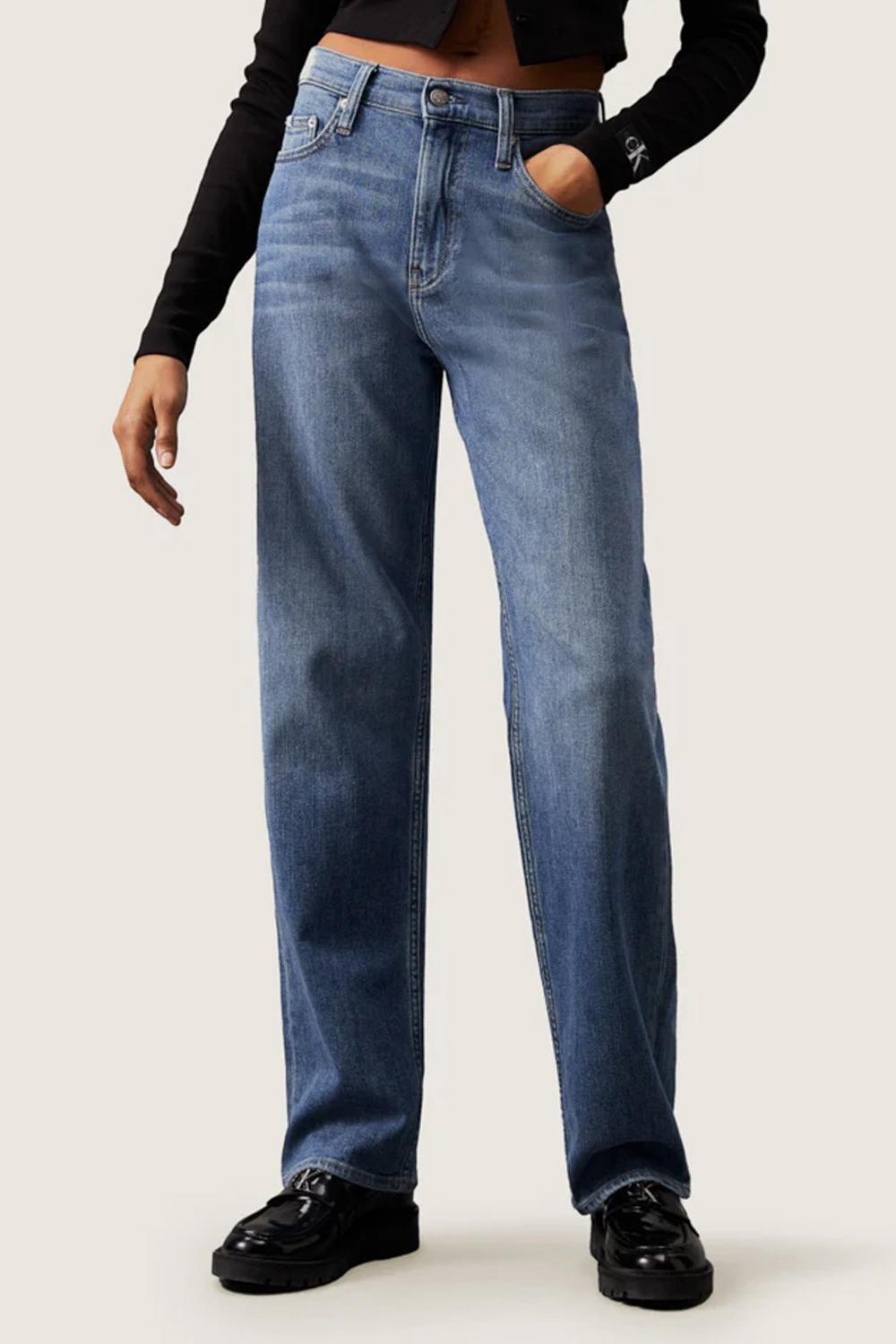 High Rise Relaxed Jeans J20J223643 1A4 Calvin Klein 