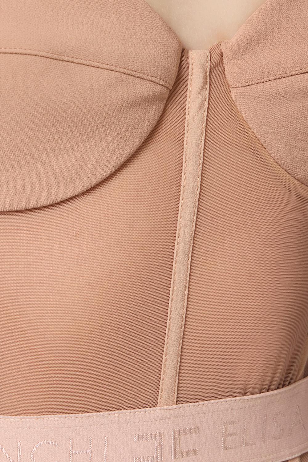 Tuta in crêpe e tulle TU030 51E2283 Elisabetta Franchi 