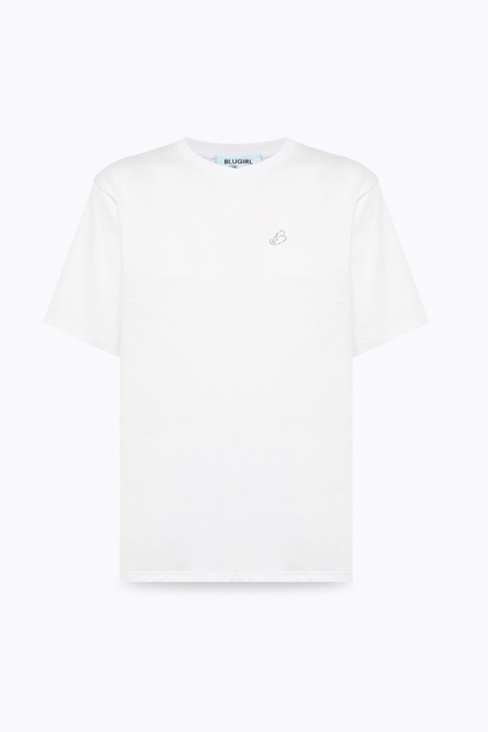 T-SHIRT REGULAR IN JERSEY CON LOGO RA6043 J384111111 Blugirl 