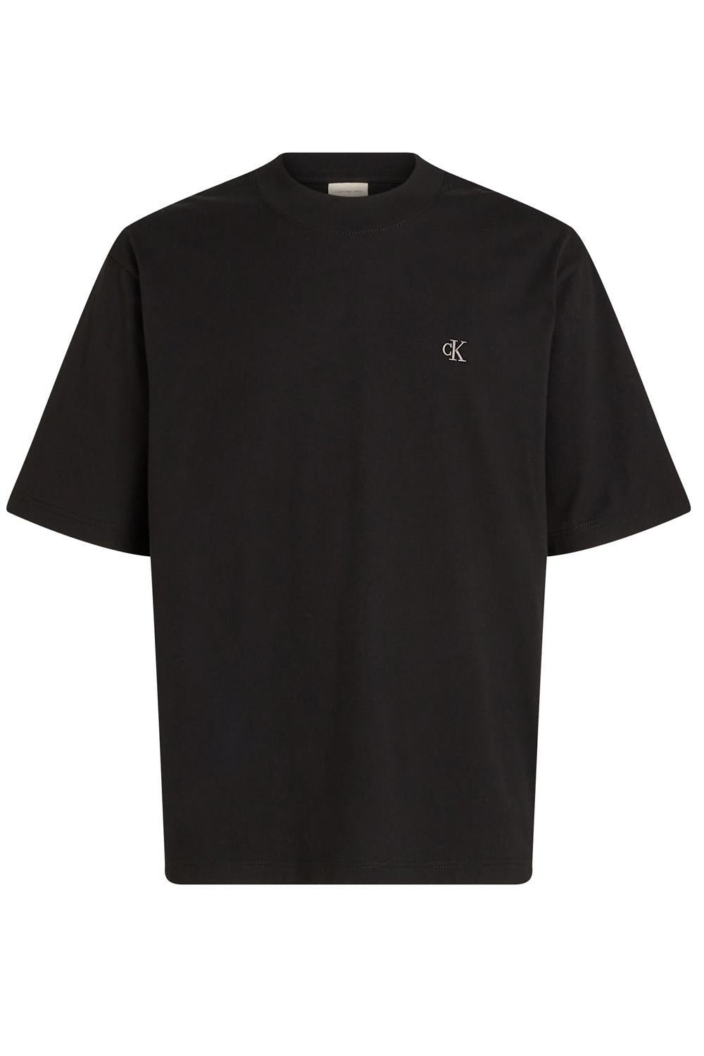 T-shirt in jersey pesante taglio relaxed<BR/> J30J326458 BEH Calvin Klein 