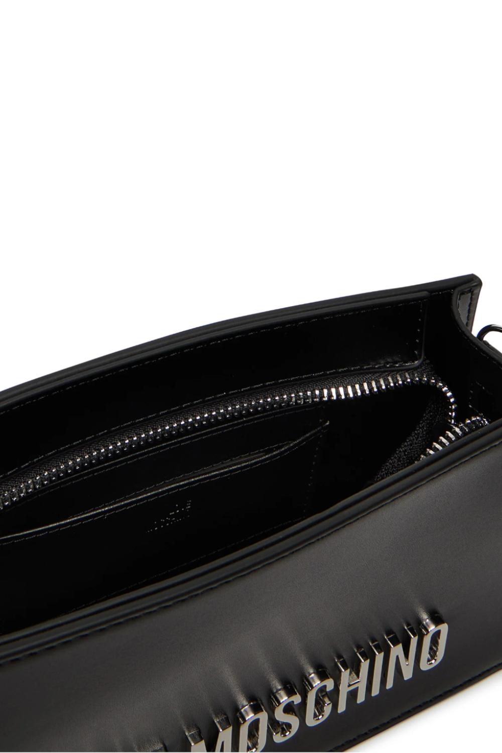 Borsa a spalla con logo Lettering<BR/> JC4095PP1N LL000B Love Moschino 
