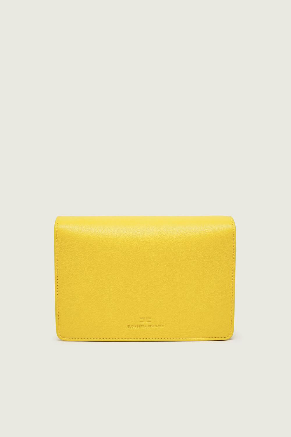 Borsa Elisabetta Franchi Effetto Pelle con Tracolla a Catena e Logo BS39A 61E2EV4 Elisabetta Franchi 