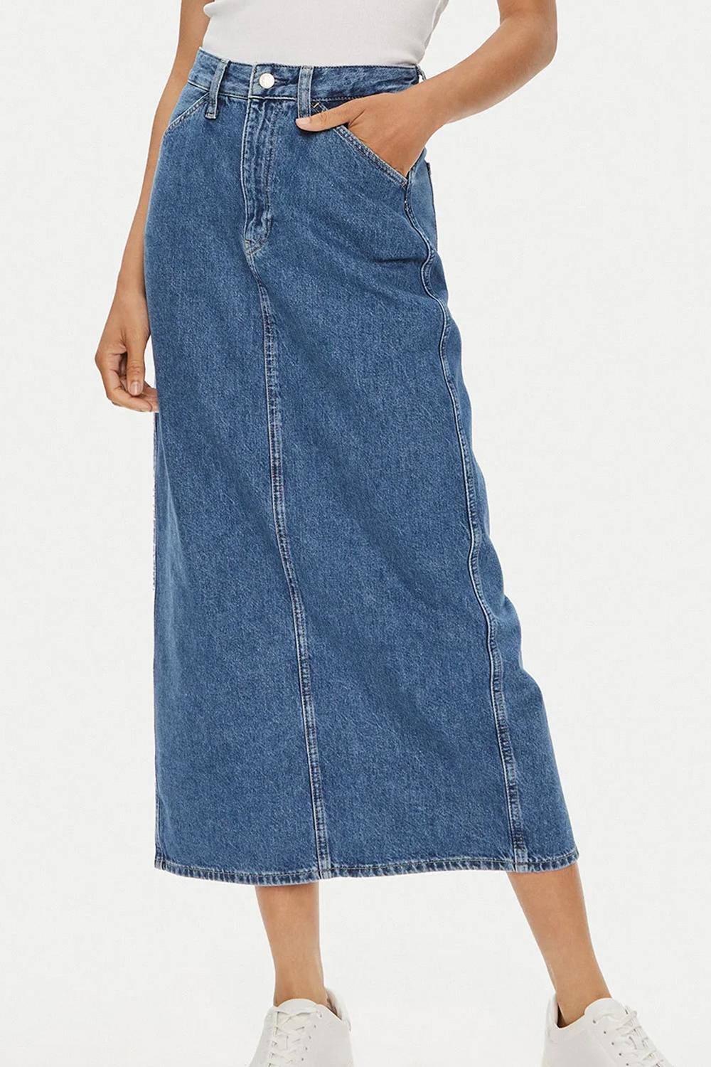 Maxi gonna di jeans J20J223680 1AA Calvin Klein 
