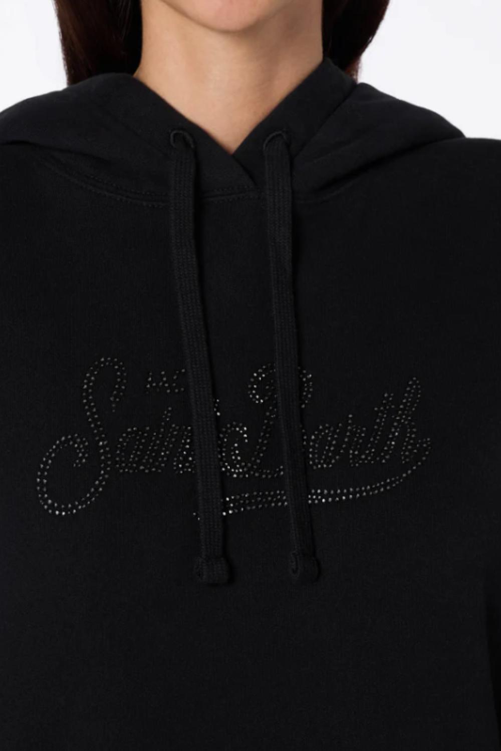 Felpa da donna Virginia con strass<BR/> VRG0001 /02373G Mc2 Saint Barth 