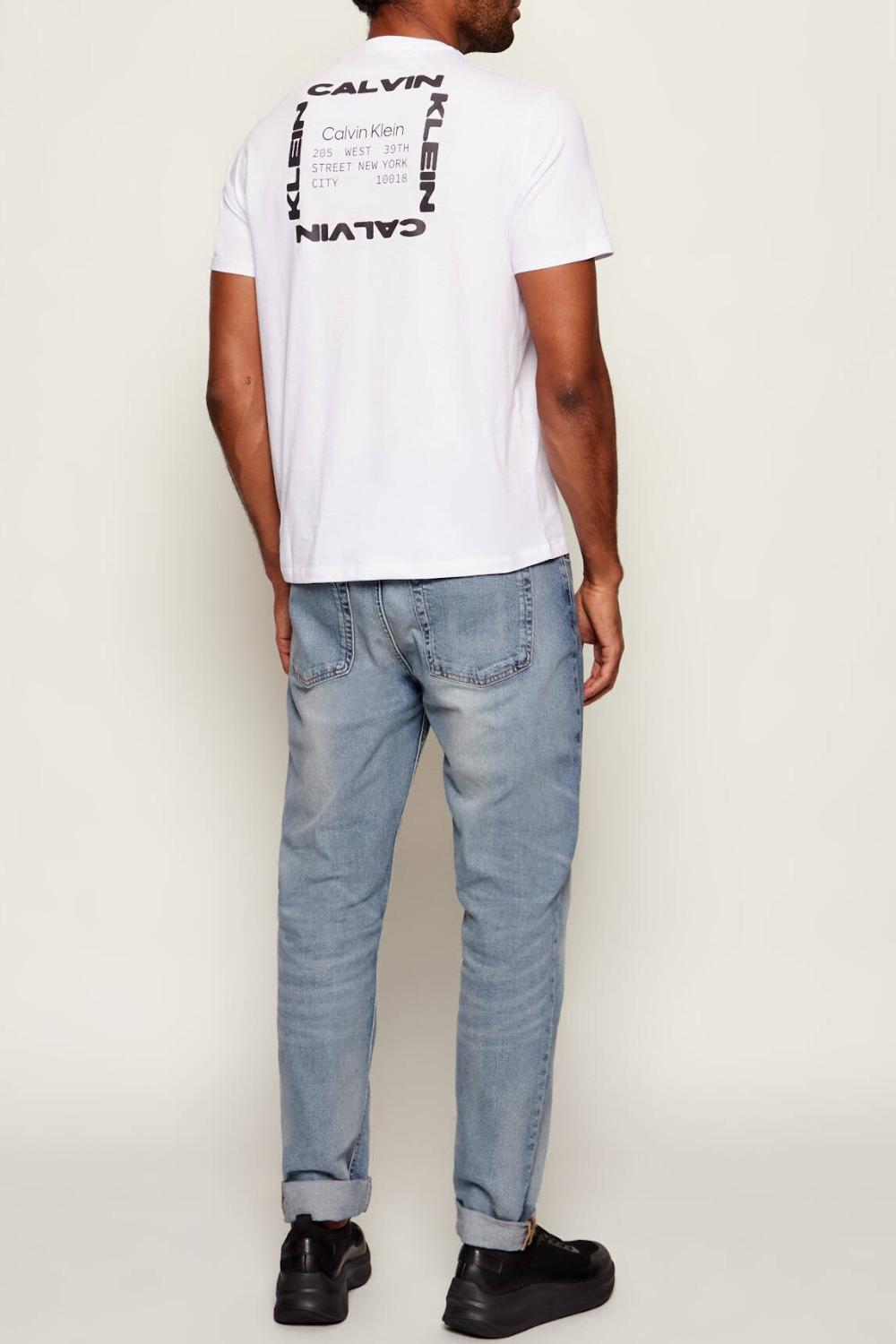 T-shirt Uomo Calvin Klein con Logo Stampato e Design Minimal LV14RE830G /YAA Calvin Klein 