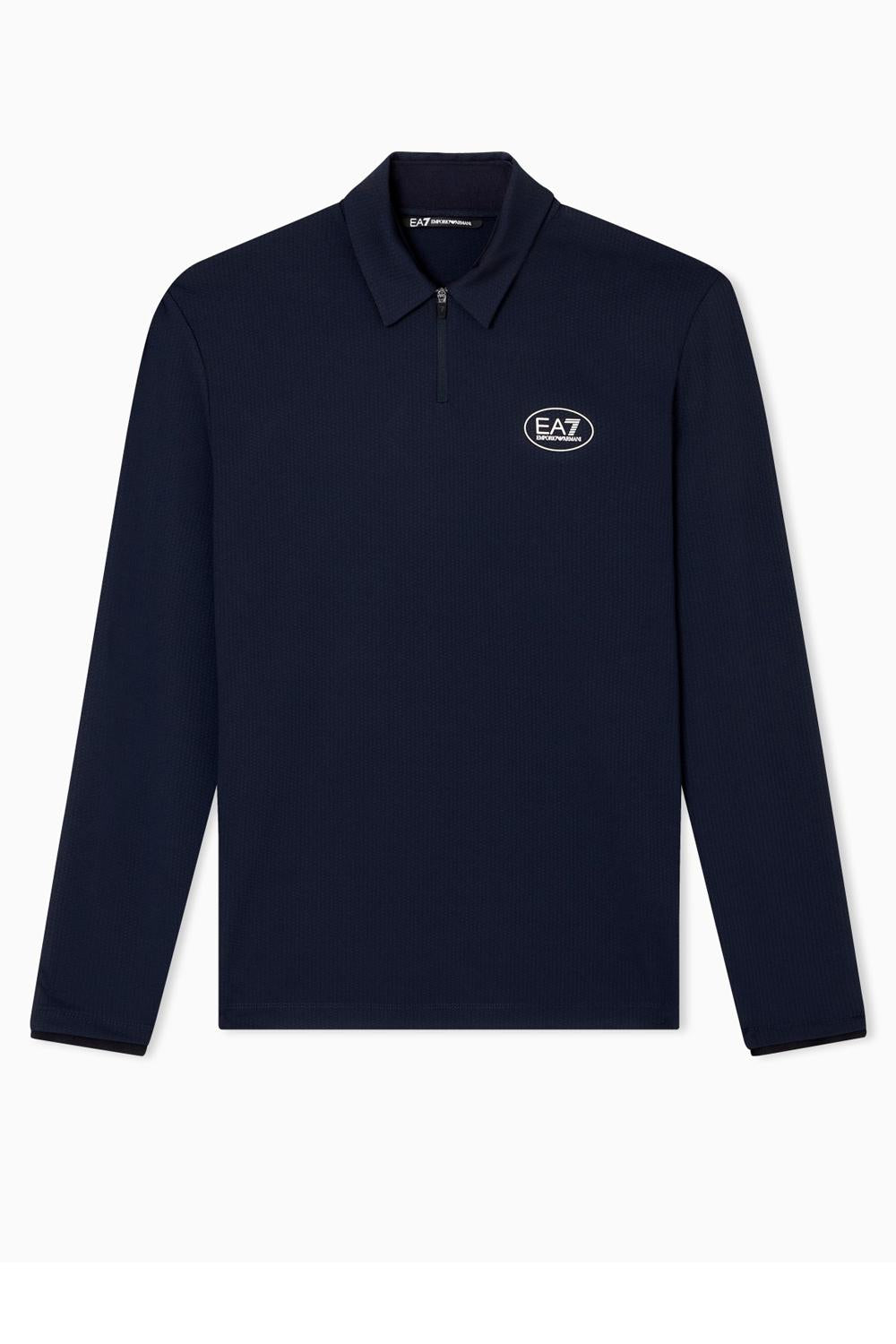 Polo a maniche lunghe Golf Pro in tessuto tecnico VENTUS7 7M000867 AF13755UB102 EA7 Emporio Armani 