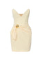 Abito in crêpe fluido con macro fiocco<BR/> AB704 51E2DC7 Elisabetta Franchi 