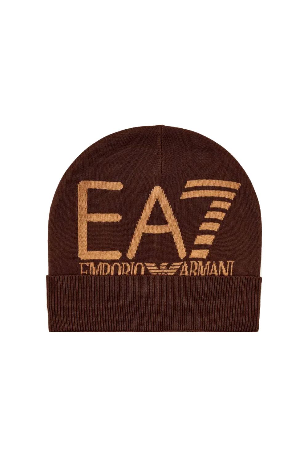 Beanie Visibility con maxi logo EA7 7X000006 AF11994M6162 EA7 Emporio Armani 