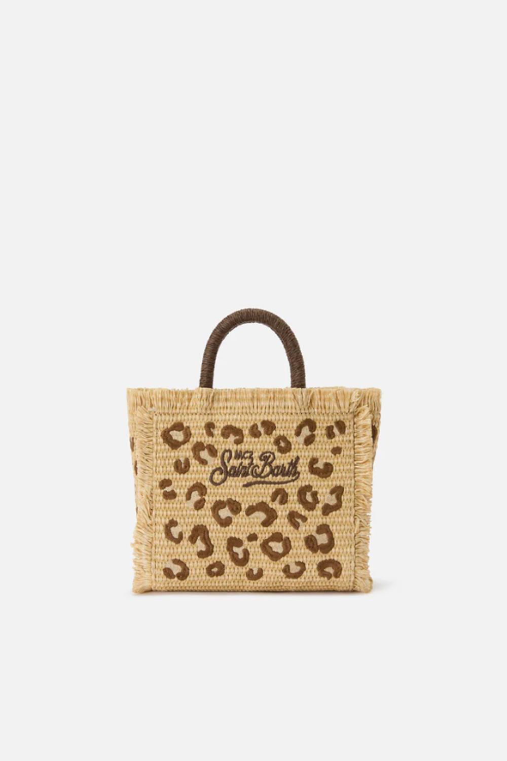 Borsa Vanity mini in tessuto effetto paglia VAMI009 -00349L Mc2 Saint Barth 