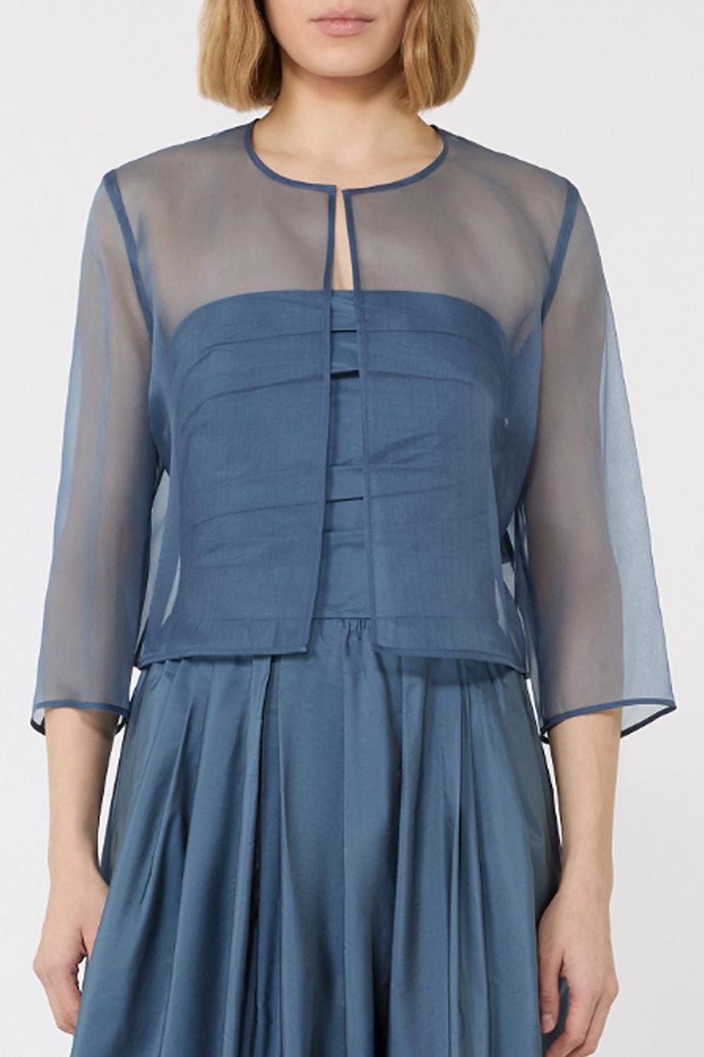 Giacca crop in organza di seta MSEABITATA 066AVIO Max Mara Studio 