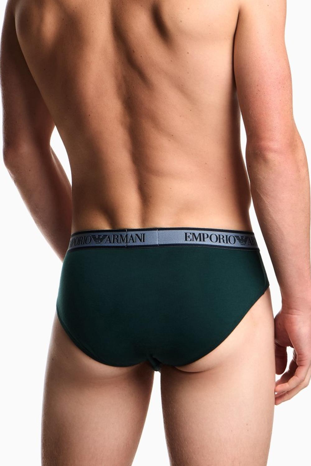Tripack Slip EA7 in Cotone Morbido e Confortevole EM000258 AF10779MB242 Emporio Armani 