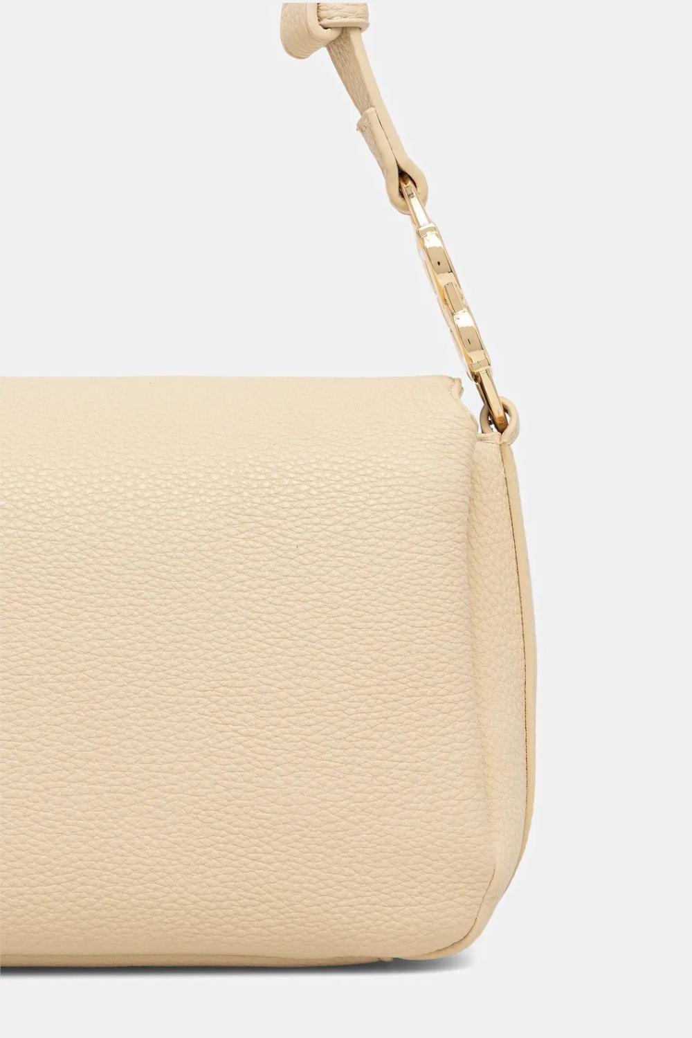 Borsa a spalla Love Moschino burro con logo in metallo JC4009PP1O LB0129 Love Moschino 