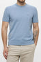 T-Shirt in Maglia di Cotone con Ricamo<BR/> 8NZM5C ZM3JZU9287 Armani Exchange 