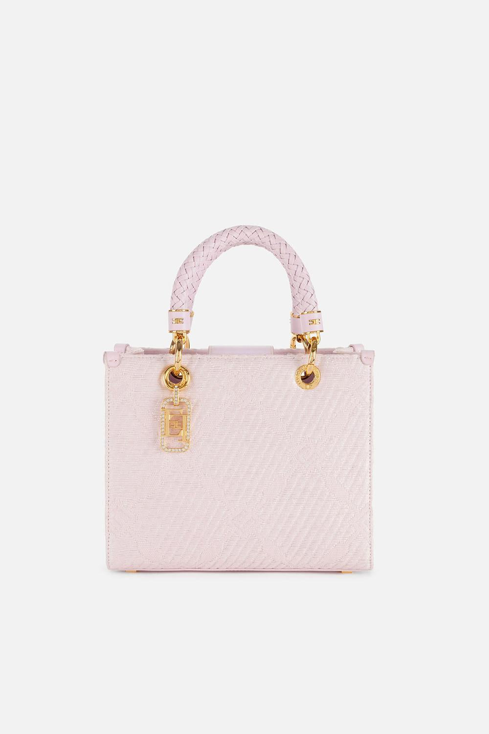 Borsa a mano piccola in tessuto con charms BS13A 51E2544 Elisabetta Franchi 
