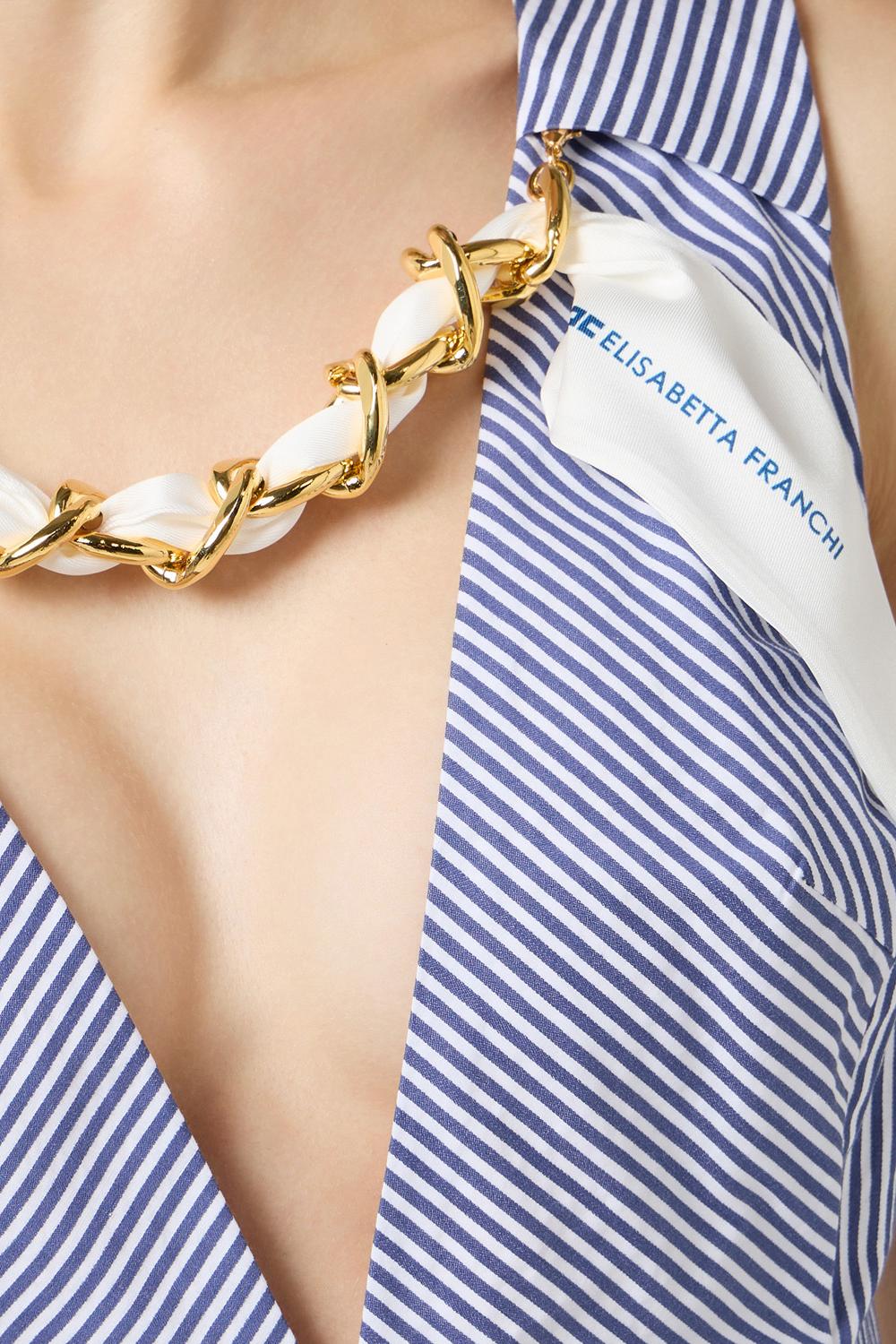 Mini abito con foulard gioiello AB957 62E2019 Elisabetta Franchi 