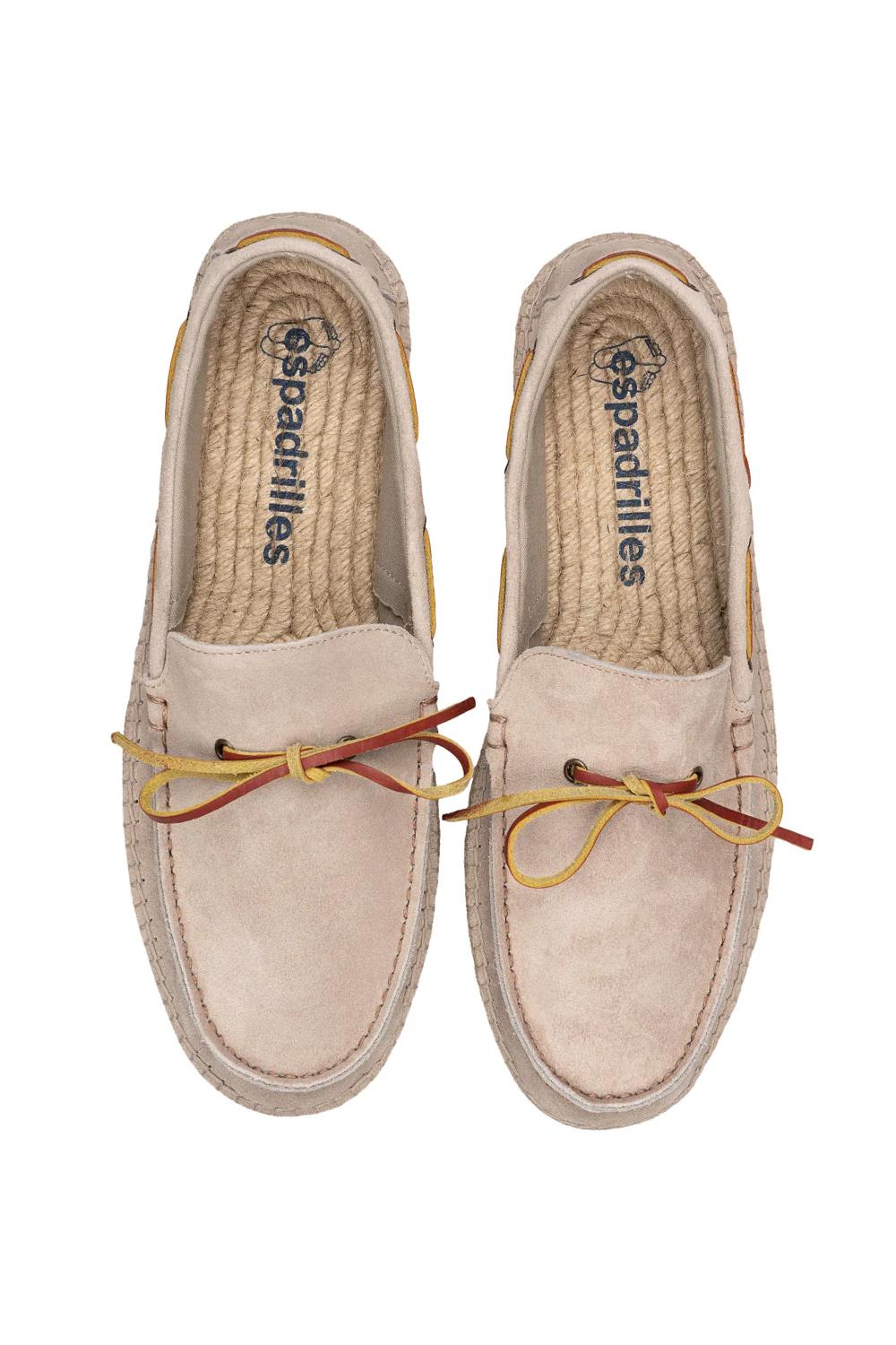 espadrillas con tomaia in camoscio modello scarpa da barca con stringa in pelle e base espadrillas VARO SILKSTONE Espadrilles 