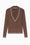 Pullover in Viscosa Riciclata con Dettaglio Intrecciato